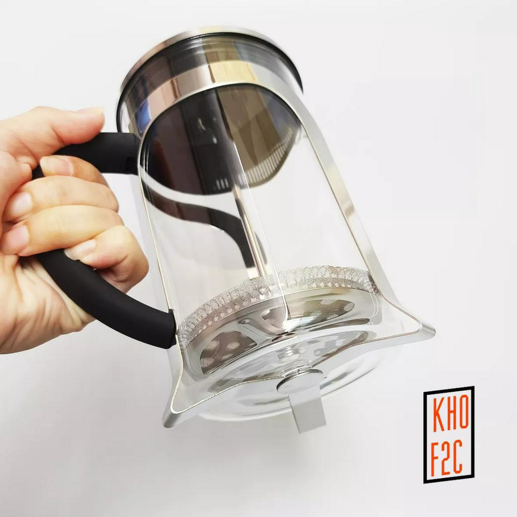 Bình Thủy Tinh Pha Trà, Pha Cà Phê French Press 800ml LLG019/ LLG018