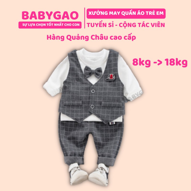 Vest bé trai BabyGao cho bé mặc Tết , đi tiệc ( Hàng cao cấp )