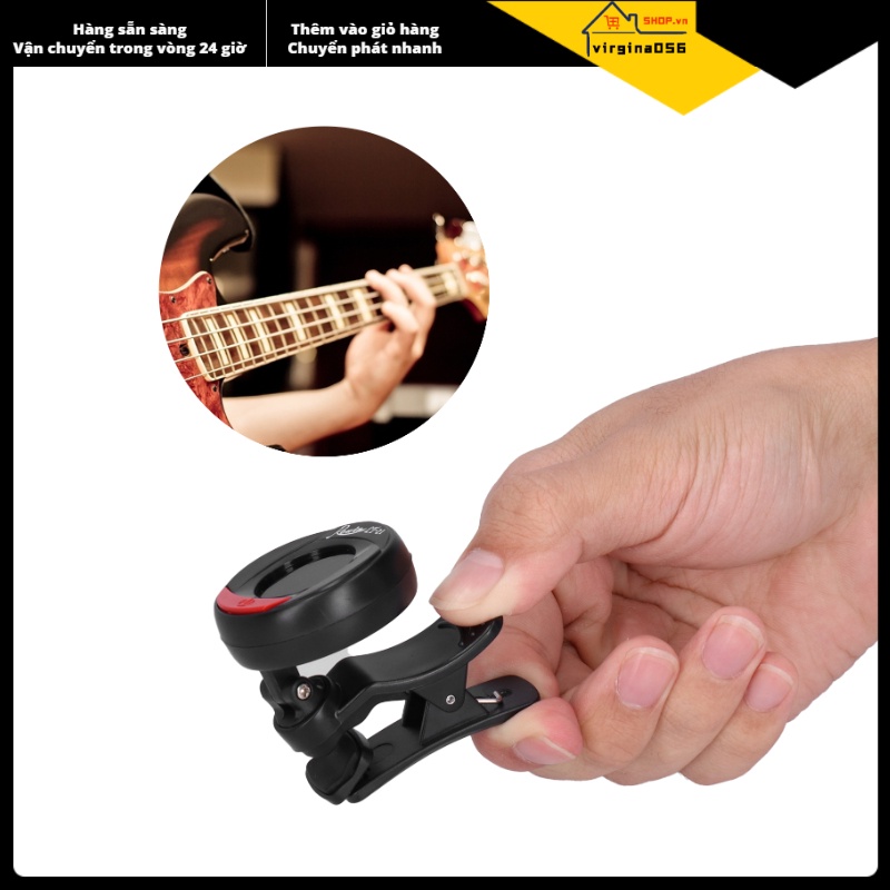 Hàng HotMini ROWIN Instrument - Clip-On Tuner, Guitar/Bass/Violin/Ukulele Tuner 2 Colors (Model LT-21)Hàng giao ngayVirgina056