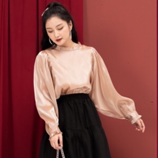 Áo voan bóng organza( kèm áo 2 dây)petbychang