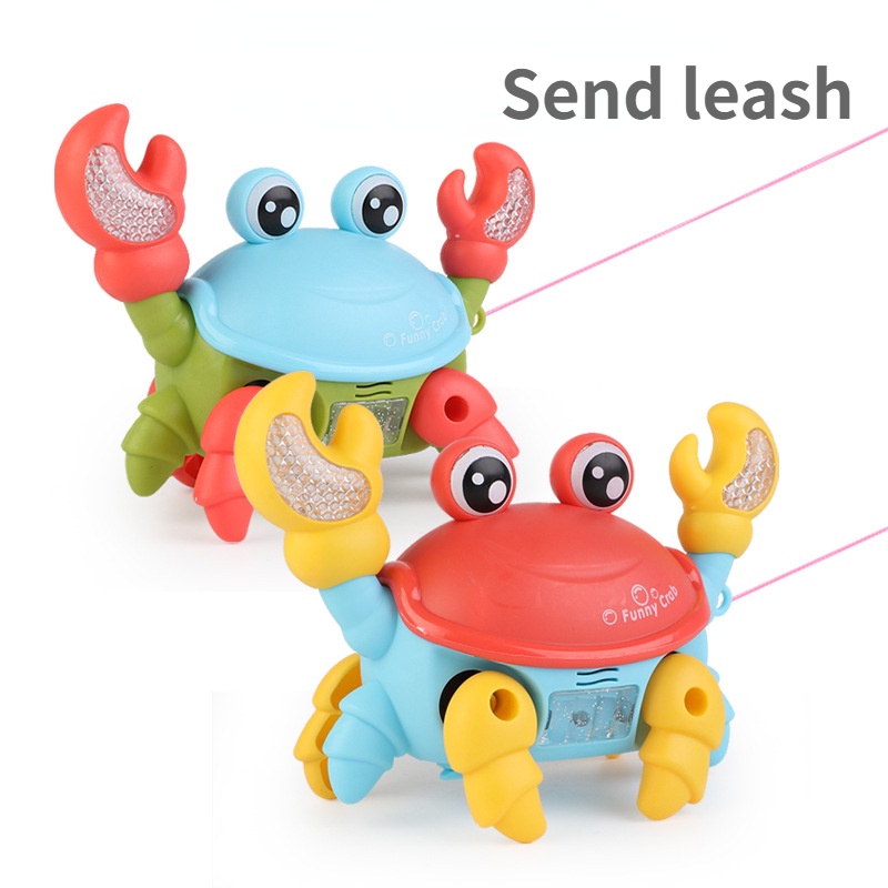 Đồ Chơi Chú Cua Điện Tử Có Đèn Và Nhạc Dễ Thương Cho Bé