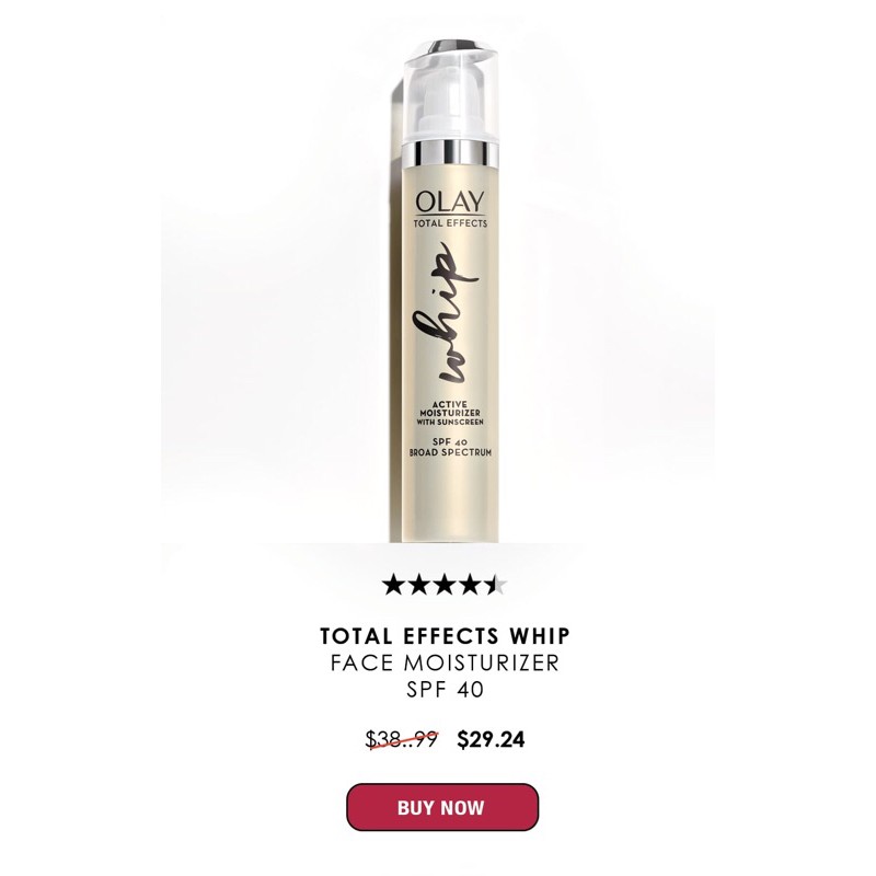 Kem chống nắng kiêm dưỡng ẩm chống lão hoá Olay Regenerist Whip spf40 hàng chuẩn Mỹ 50ml Hàng Nhập USA