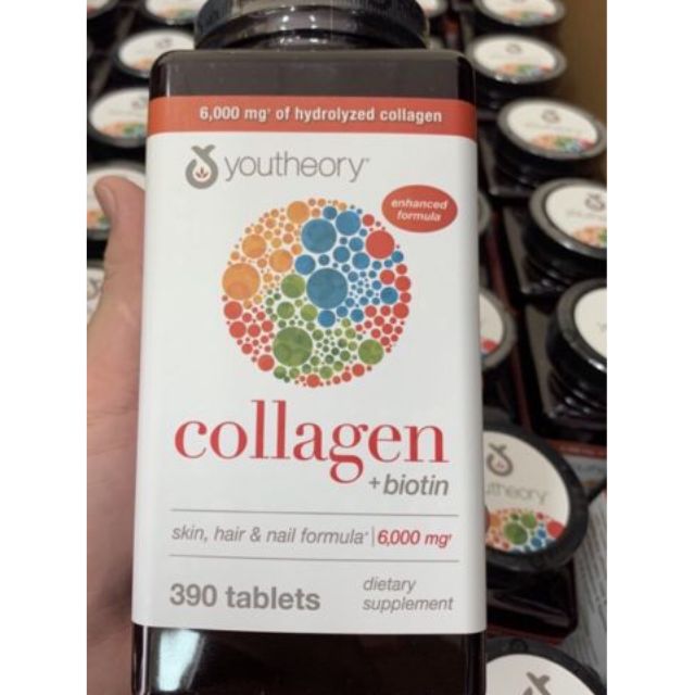 Viên uống Youtheory collagen 390 viên date 2023