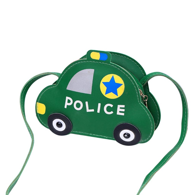 Túi Đeo Chéo Da Pu Hình Xe Hơi Hoạt Hình Đáng Yêu Dành Cho Bé