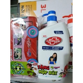 Sữa tắm Lifebuoy 850g kẹp hộp bút xinh xắn cho bé yêu hh63