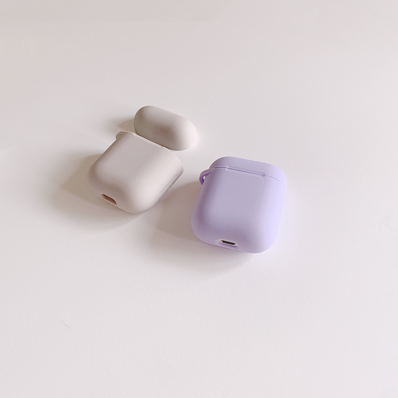 Ốp lưng iphone Vỏ Bảo Vệ Hộp Sạc Tai Nghe AirPods 1 2 apple Bằng Silicon Mềm Màu Trơn Chống Rơi Dinuo case