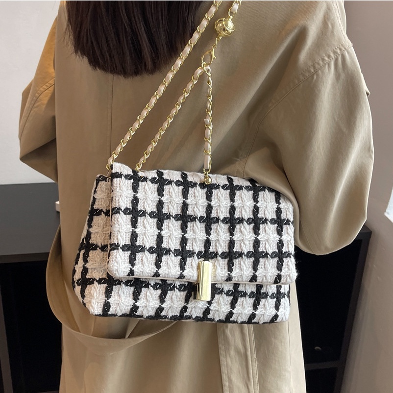 Túi Đeo JASMIN NOIR Chéo Vai Bằng Len Thời Trang Sành Điệu Cho Nữ