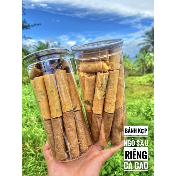 Bánh ống ngò mix nhân sầu riêng - cacao 450gr