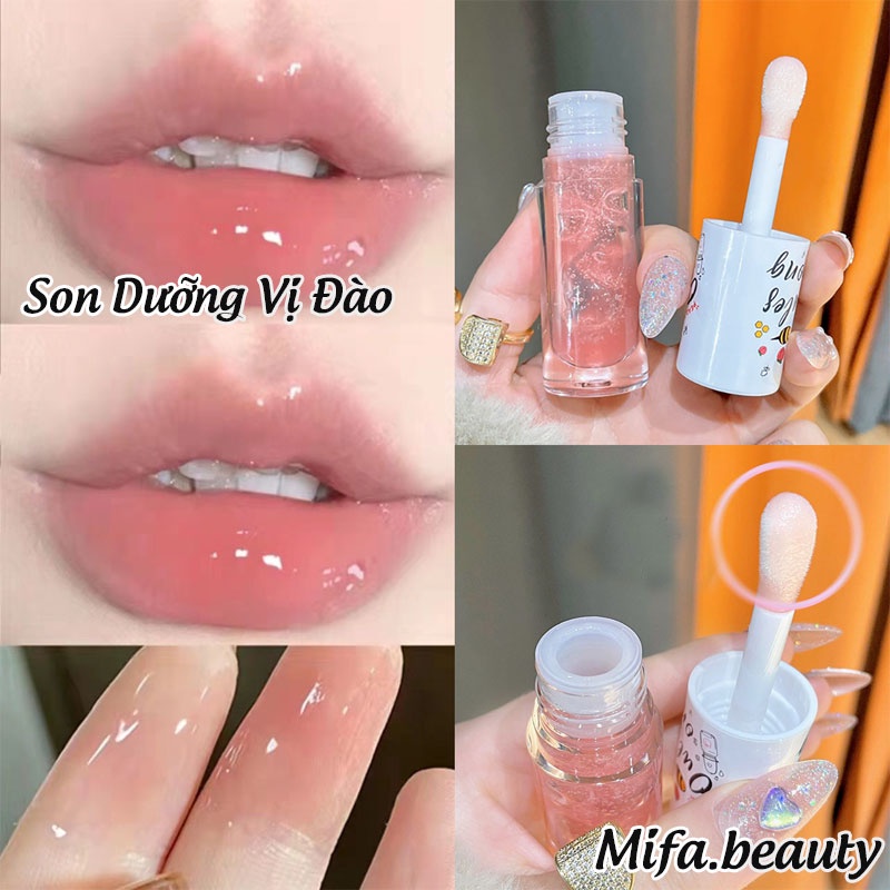 Son Dầu Dưỡng Môi Oulesong Chiết Xuất Cam Và Mật Ong Dưỡng Ẩm Hiệu Quả Chính Hãng