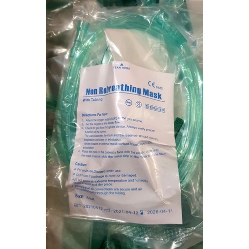 Dây thở oxy 2 nhánh, Mask oxy, Mặt nạ thở oxy có túi