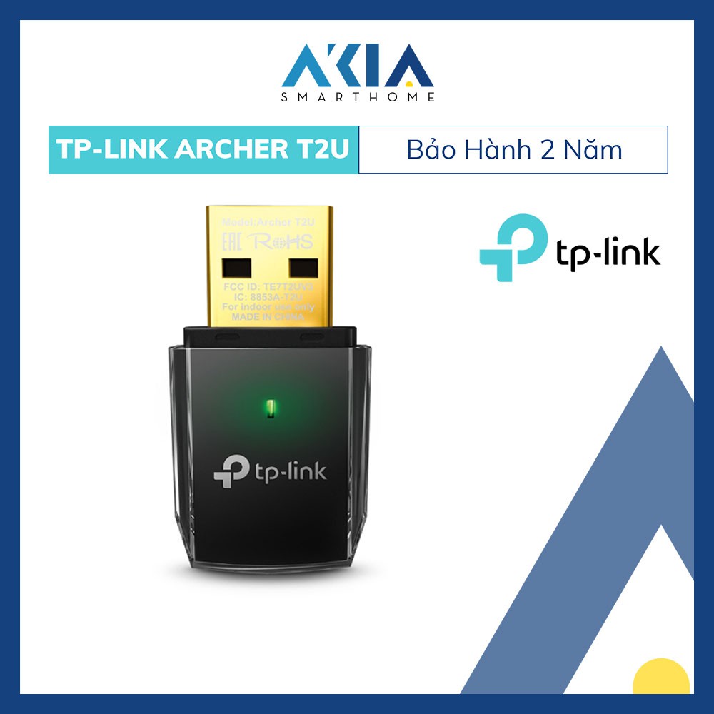 Bộ Chuyển Đổi USB Wifi TP-Link Archer T2U Nano Băng Tần Kép AC600 - Hàng Chính Hãng