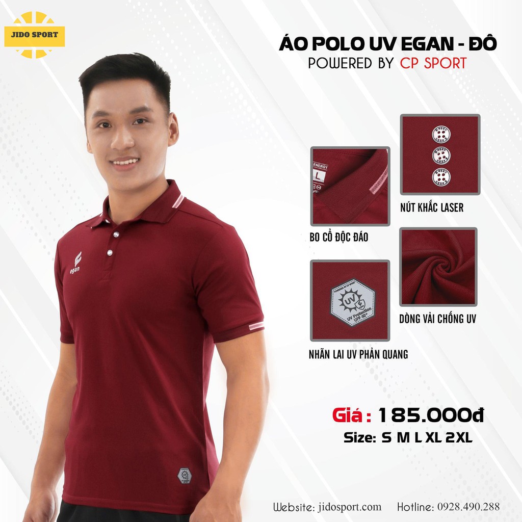 Áo Thun Polo Trơn Egan [FREESHIP] Áo Phông Có Cổ Cao Cấp | Chống Tia UV Thấm Hút Tốt | Thiết Kế Năng Động | Trẻ Trung | BigBuy360 - bigbuy360.vn