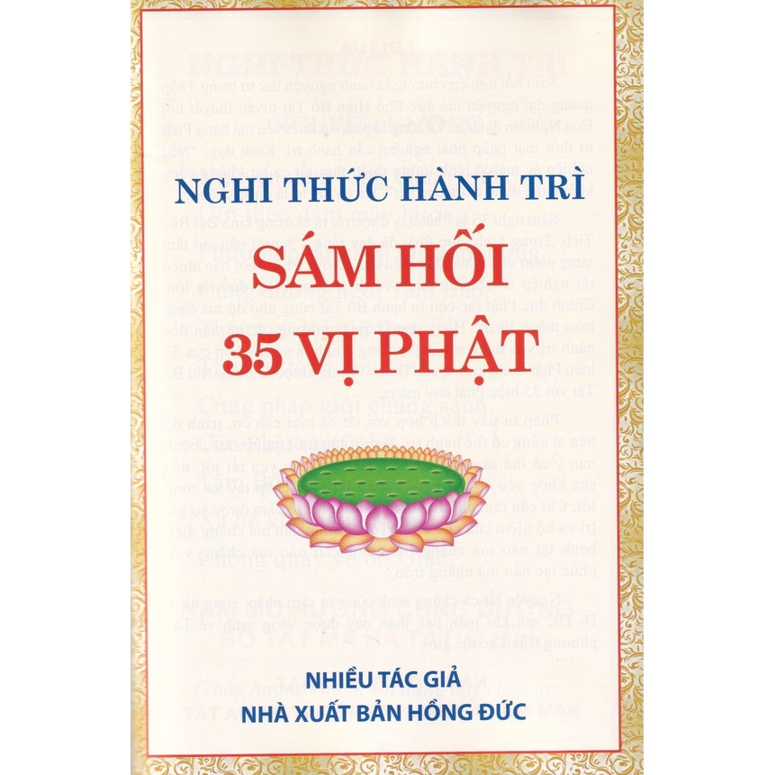 Sách - Nghi Thức Hành Trì Sám Hối 35 Vị Phật