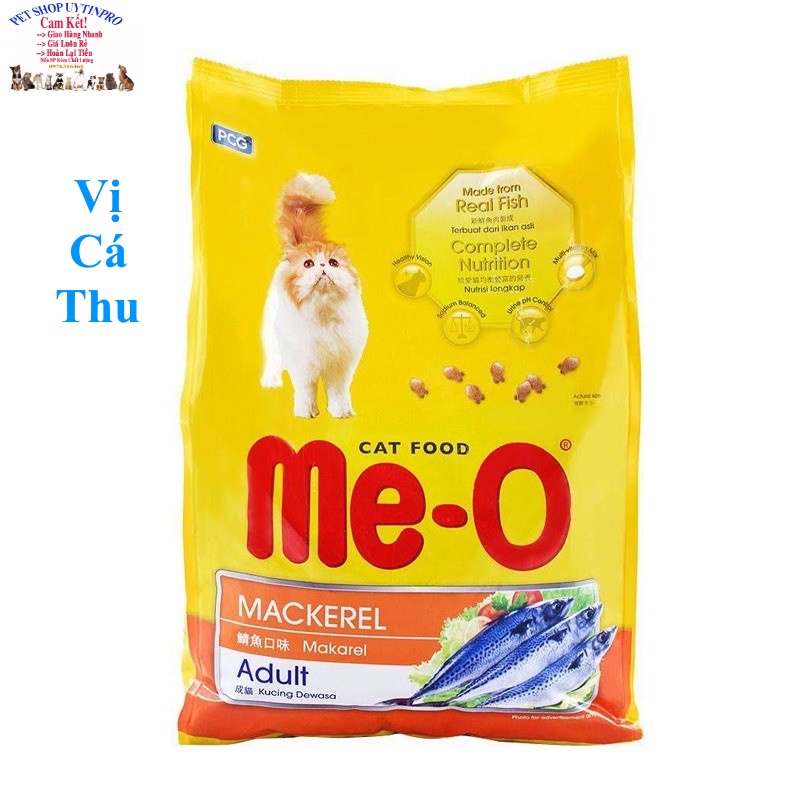 5 Gói Thức ăn hạt cho Mèo trưởng thành ME-O Gói 350g Bổ sung dinh dưỡng hoàn chỉnh cho mèo Thương hiệu Thái Lan