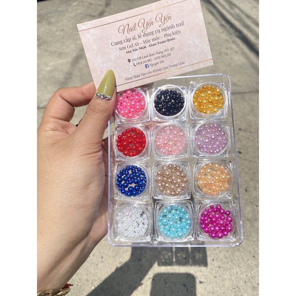 Set hạt tròn 12 màu mix size { rẻ vô địch }