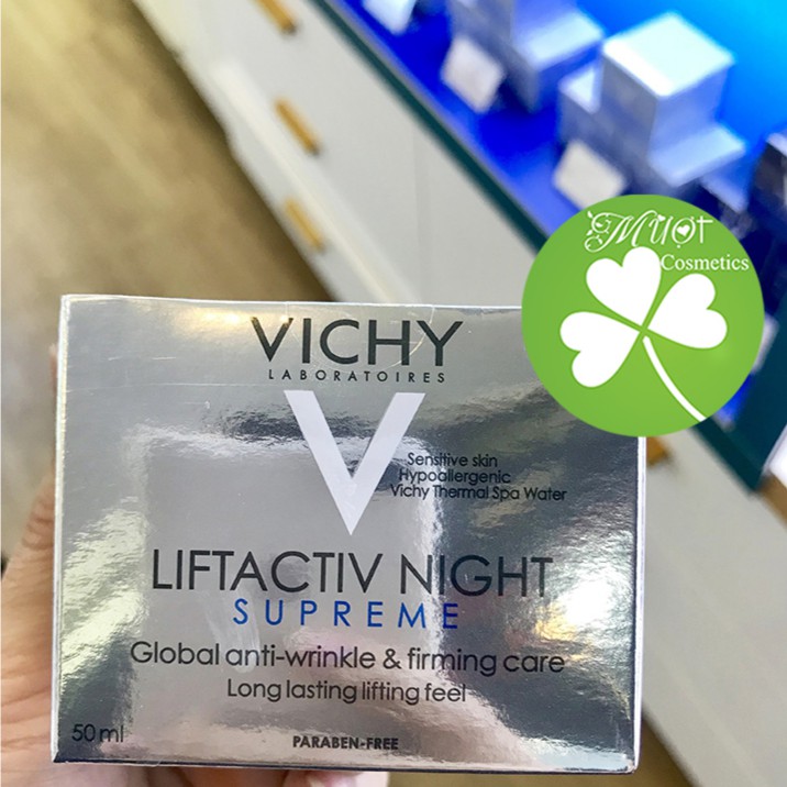 Kem Dưỡng Chống Nhăn & Làm Săn Chắc Da (Ban Đêm) Vichy Liftactiv Supreme Night Anti-Wrinkle Cream 50ml
