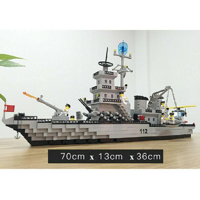 Bộ lắp ráp kiểu lego - mô hình chiến hạm khổng lồ