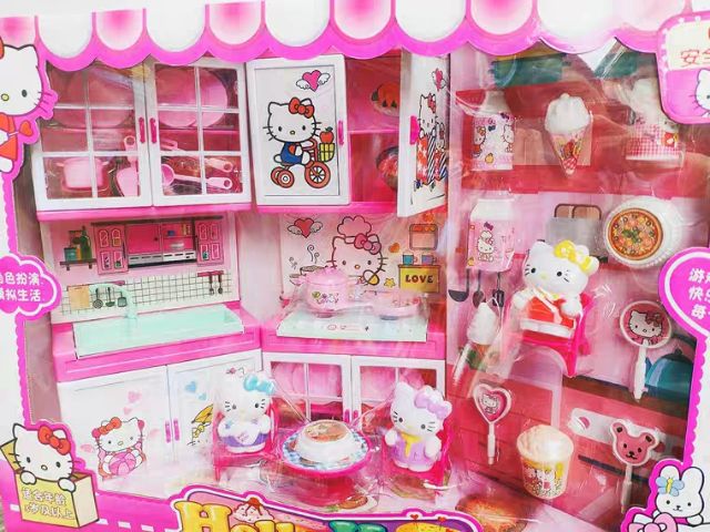 Bộ đồ chơi nhà bếp Hello kitty