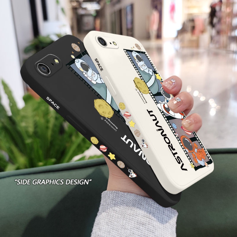 Ốp Điện Thoại Silicon Họa Tiết Phi Hành Gia Cho IPhone 8 7 6 6S Plus SE 2020
