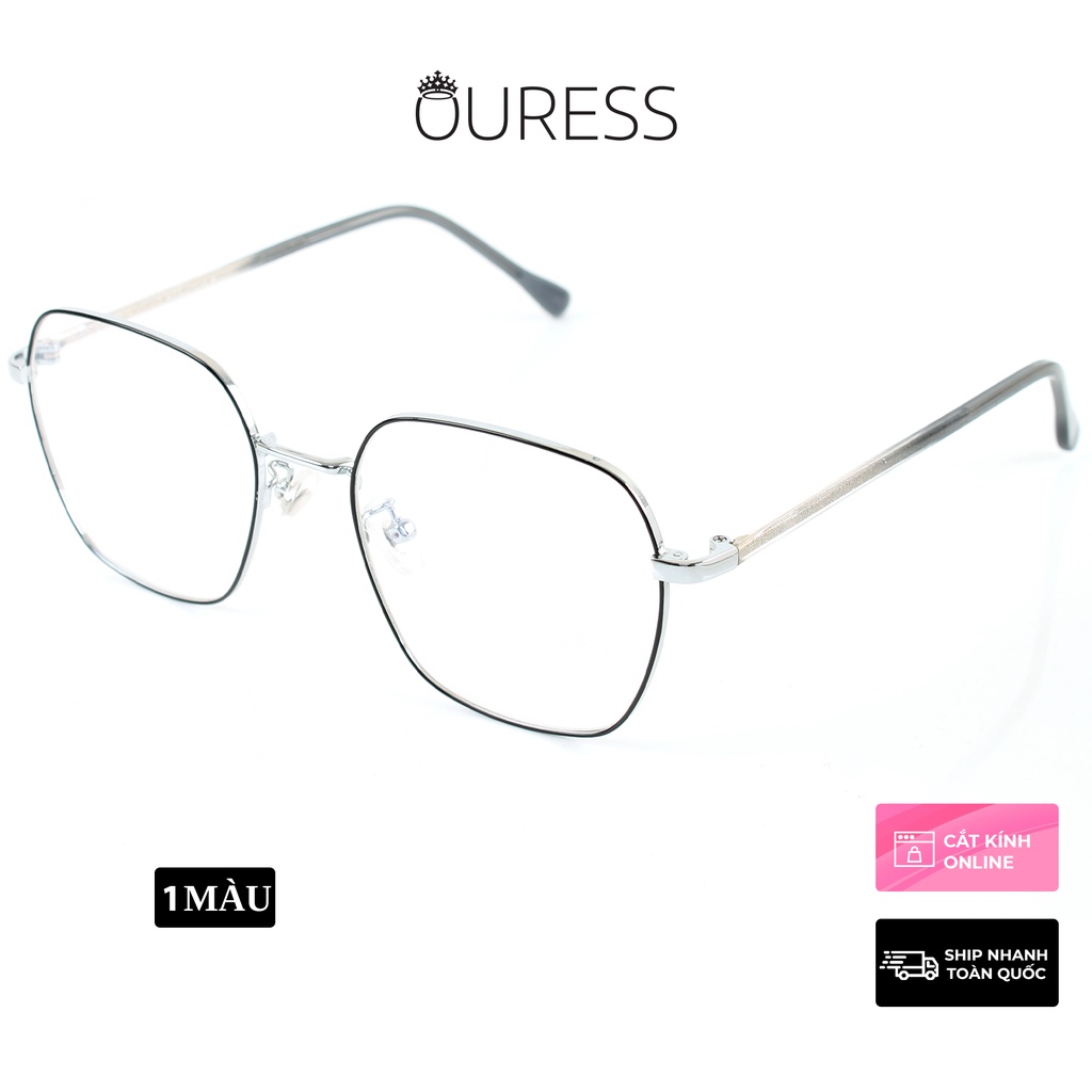 Gọng kính titanium 85010DB thời trang cao cấp nam nữ siêu nhẹ siêu bền OURESS
