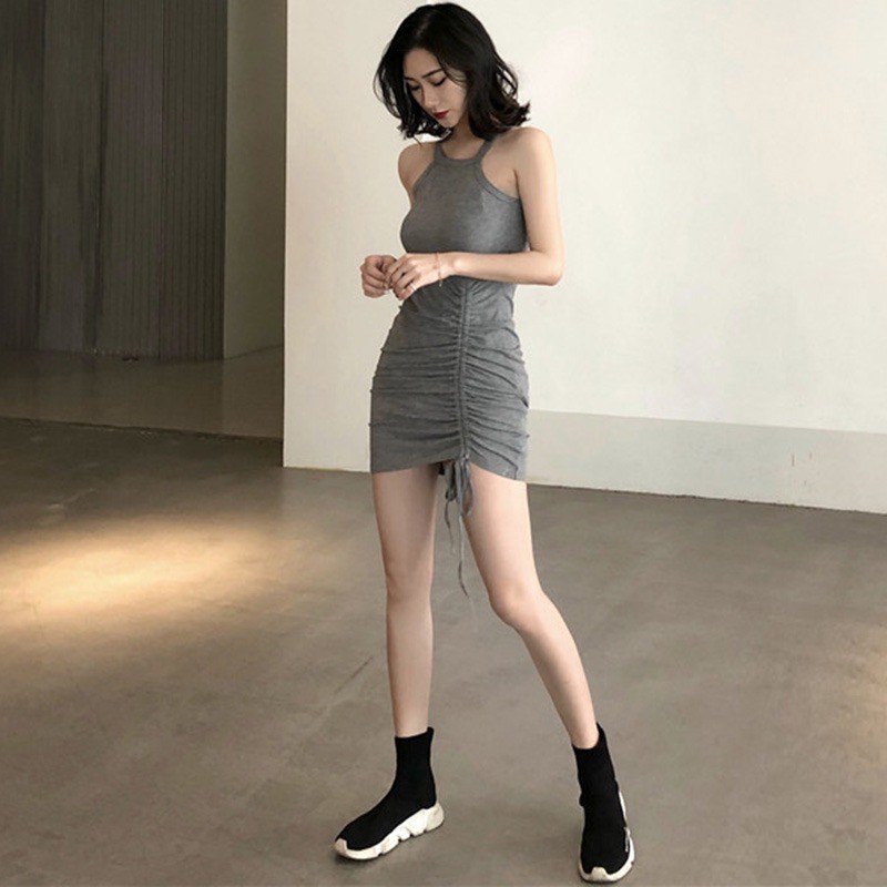 Korean fashion sexy halter halter dress | BigBuy360 - bigbuy360.vn