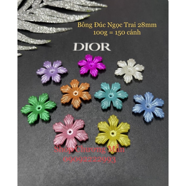 100G Bông Đúc 6 Cánh 28mm  Phụ Kiện Trang Sức Giá Sỉ