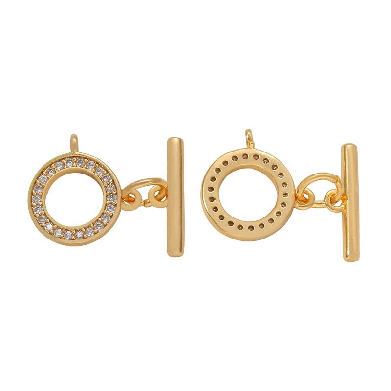BEADIA Móc Khóa Đồng Mạ Vàng 18k Làm Trang Sức Vòng Tay
