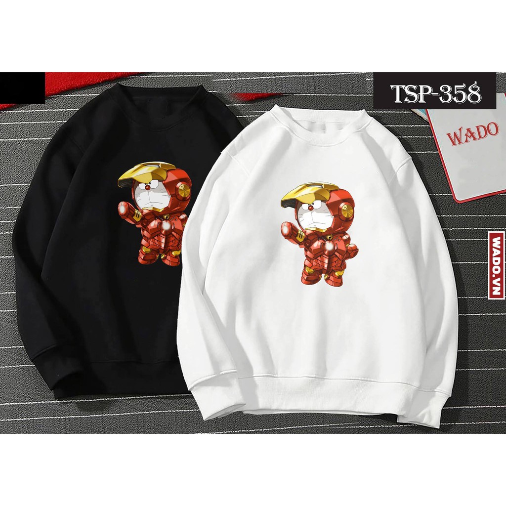 [ New ] Áo Hoodie Marvel Doremon chibi - Áo khoác nỉ