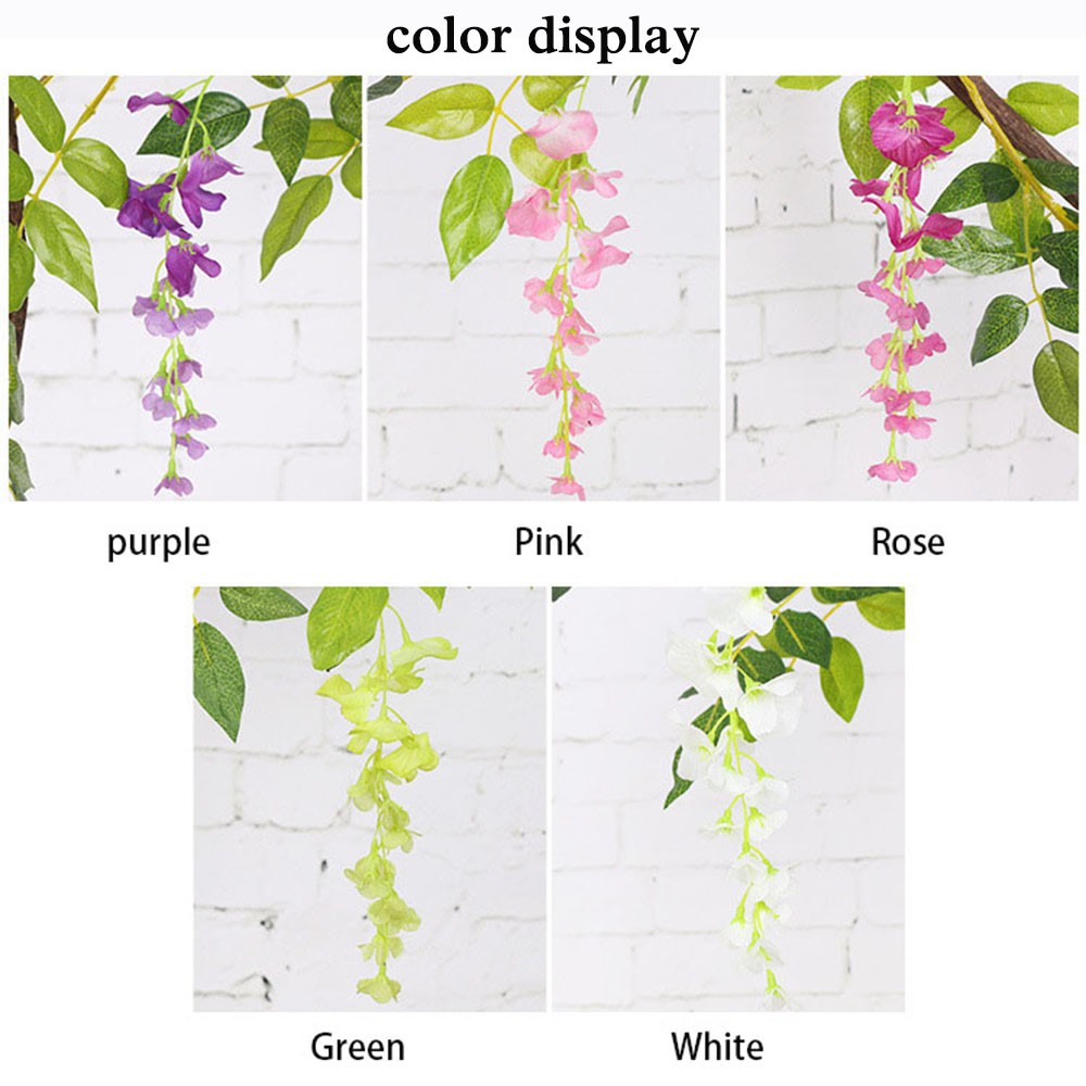 Dây hoa tử đằng giả dùng trang trí nội thất