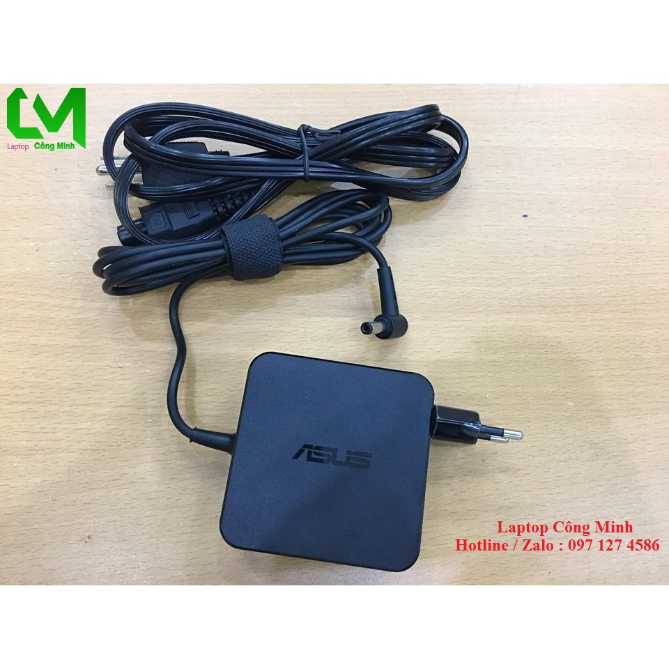 Sạc Laptop Asus Vuông Zin Chính Hãng Chân Thường 19v ~ 3,42A - Bảo Hành 12 Tháng