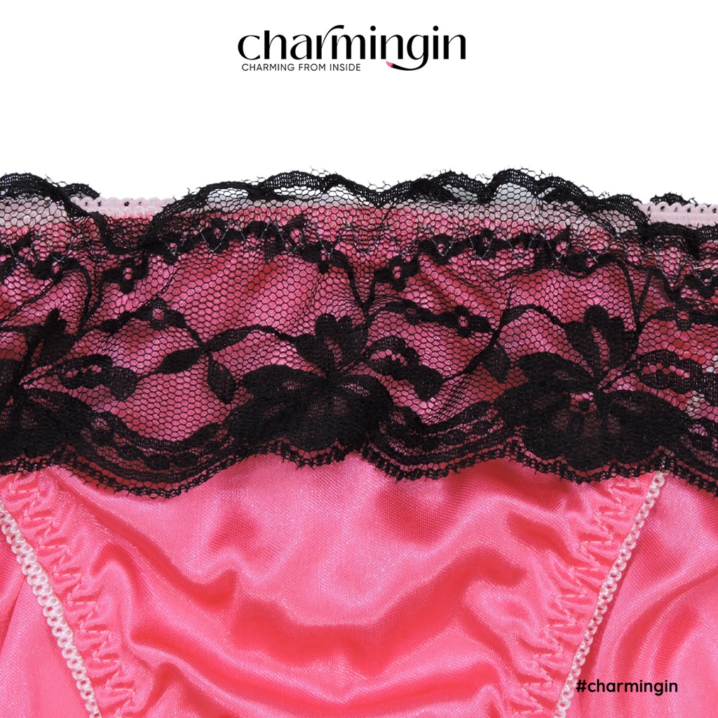 Quần lót satin mềm mịn lưng ren co giãn size M-L - QLST0022