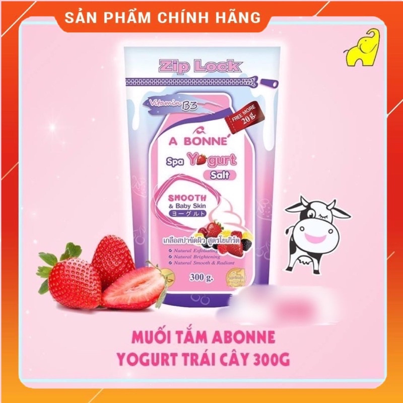 (RẺ NHẤT)🐄 MUỐI BÒ SỮA CHUA TẨY TẾ BÀO CHẾT, TẮM TRẮNG A BONNE THÁI LAN 🇹🇭