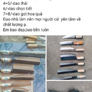 Bộ dao 8 món từ dao thái đến dao chặt