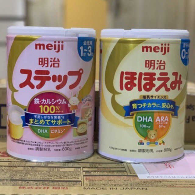 Sữa meiji lon 900g, Nhật Bản