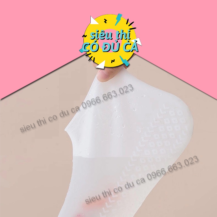 [🚛 MIỄN PHÍ SHIP🆓] Bọc giầy silicon TRONG SUỐT chống nước đàn hồi đi trời mưa nhỏ gọn | BigBuy360 - bigbuy360.vn