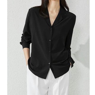 Áo Sơ Mi Lụa Cổ Vest_Phong Cách Tiểu Thư