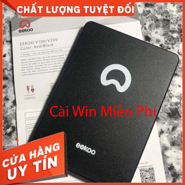 Ổ cứng SSD 128GB EEKOO V100 - Cài Win Miễn Phí - Hàng Chính Hãng - Bảo Hành 36 Tháng