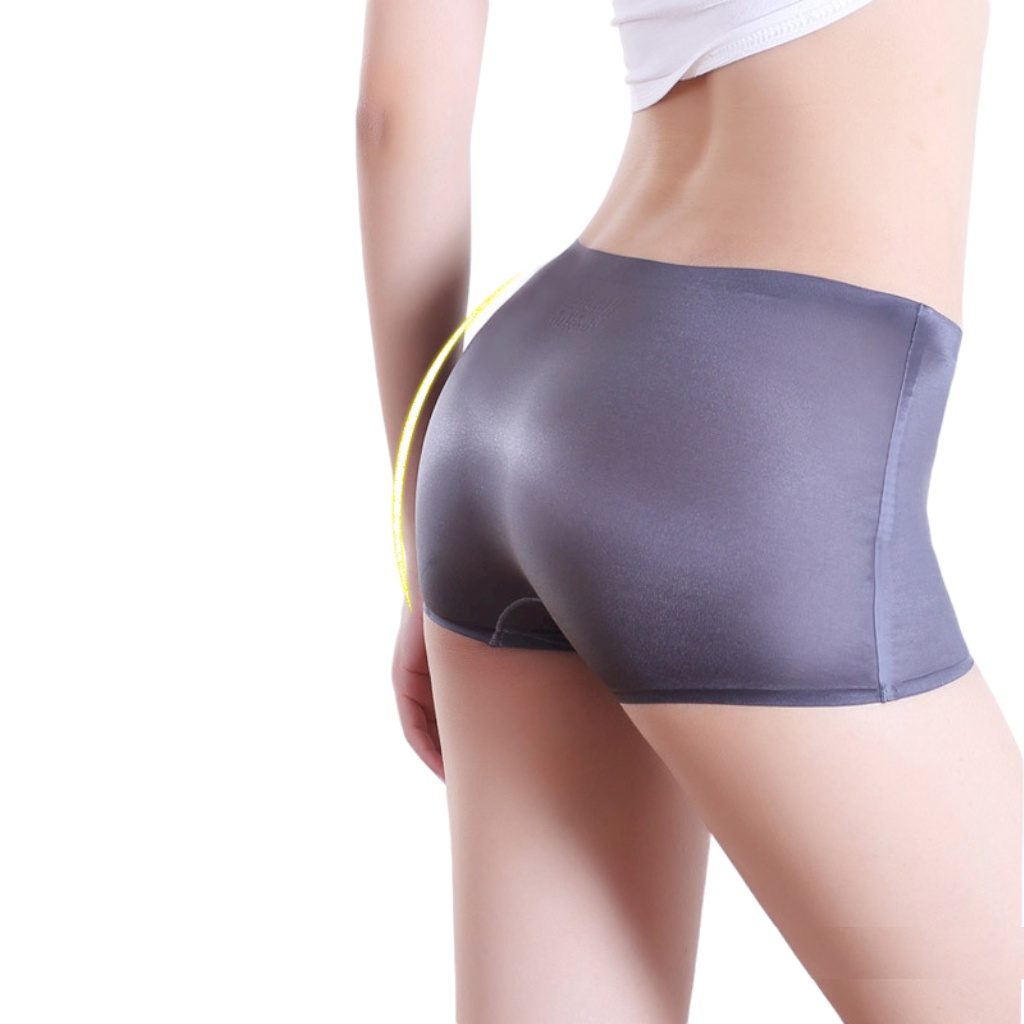 Quần lót su lụa bóng dạng đùi boxer viền ép nhiệt cao cấp