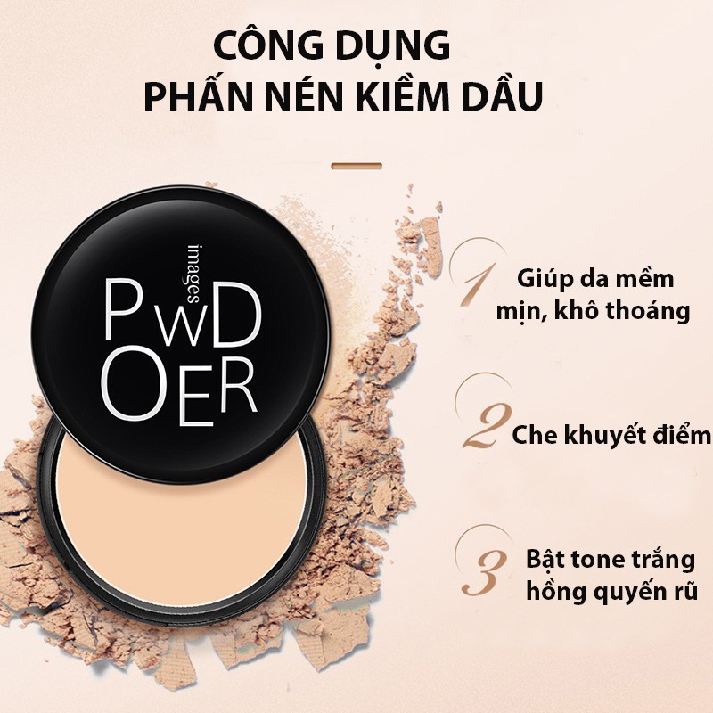 Phấn Phủ Kiềm Dầu Powder Che Khuyết Điểm Trang Điểm Siêu Mịn HT-TL5 | Thế Giới Skin Care