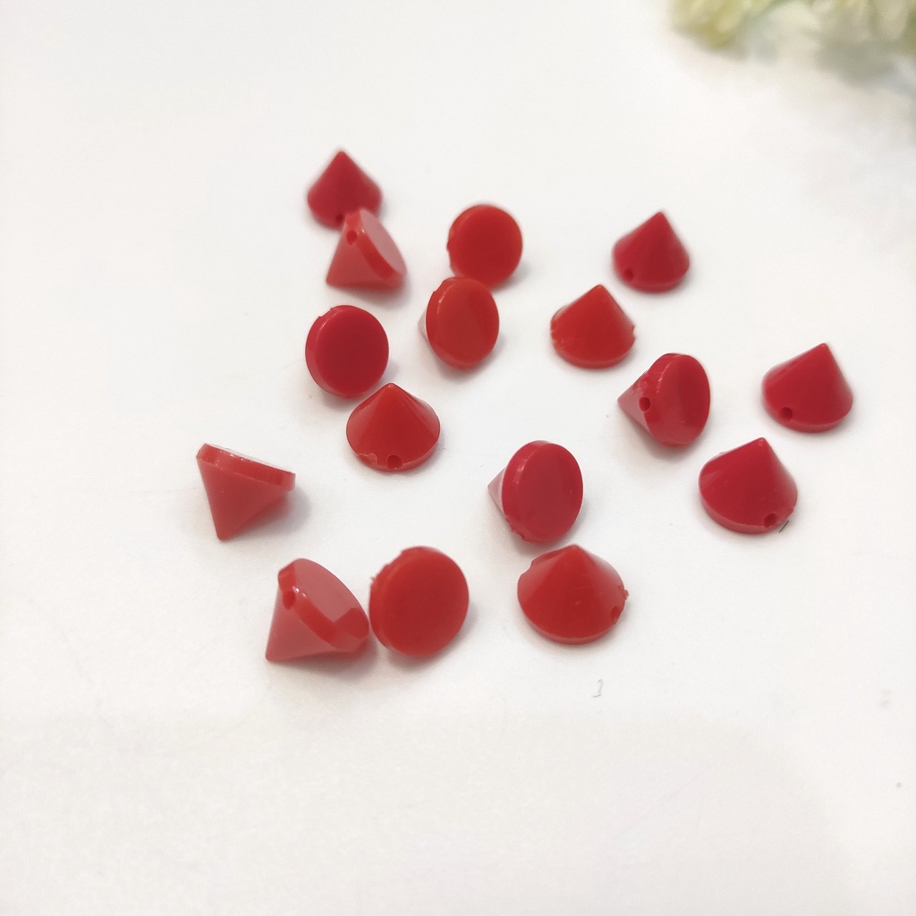 Đinh tán hình nón bằng nhựa trang trí handmade đồ da, giày dép, quần áo Pinky Shop