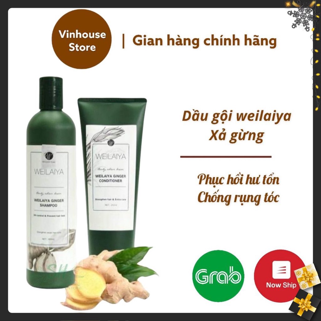 Dầu GộI Weilaiya Xả Gừng Phục Hồi Hư Tổn Chống Rụng Tóc Từ Thiên Nhiên