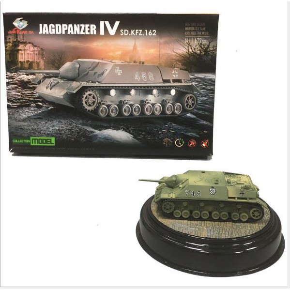 đồ chơi mô hình xe tank Đức tỉ lệ 1/72 kèm sa bàn (ráp không cần keo, có kèm decal) màu sắc ngẫu nhiên
