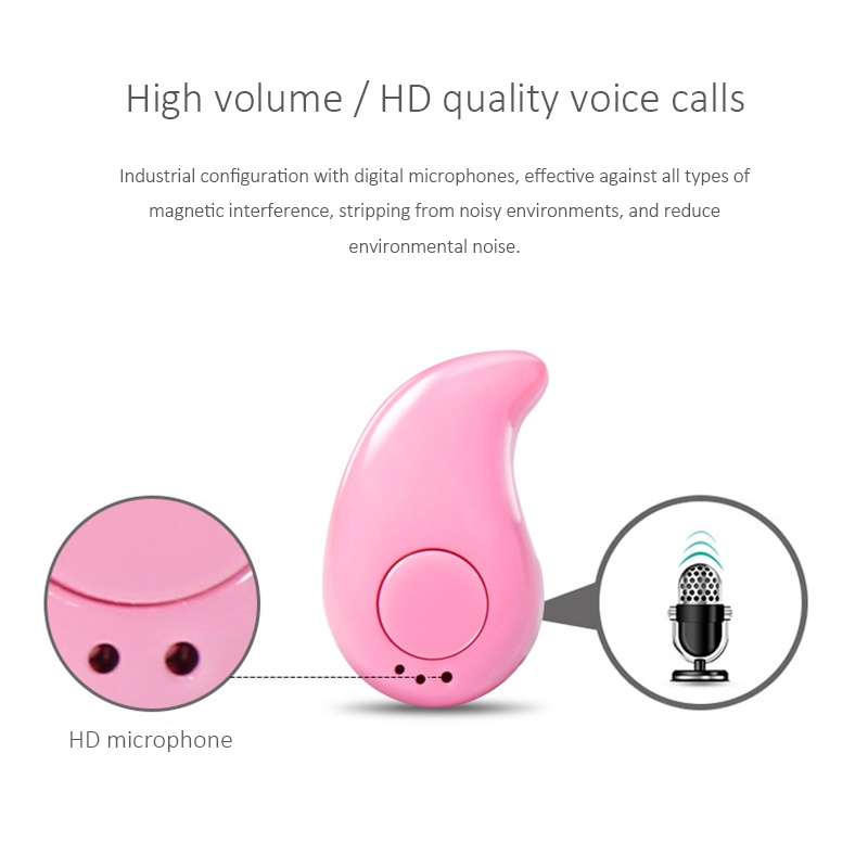 Hàng trong kho Bán sỉ giá  đặc  biệt  [youkuntwo]Tai nghe Bluetooth S530 nhét tai V4.1 ear-pod siêu nhỏ có nghe nhạc【Hip