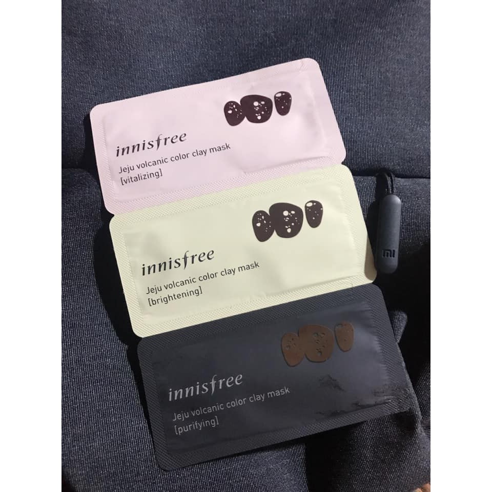 3 Tuýp Mặt Nạ Dưỡng Da Innisfree Jeju Volcanic Color Clay Mask