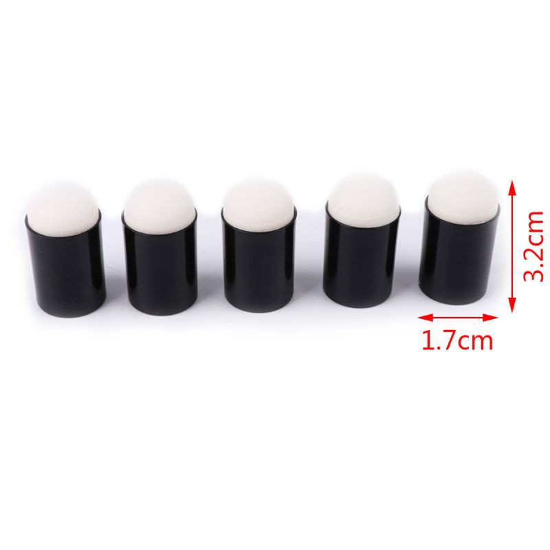 HO 40pcs Finger Sponge Daubers Painting Ink Pad Stamping Brush Craft Case Art Tool