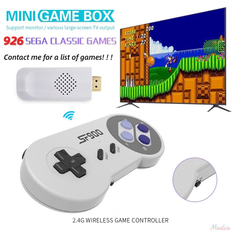 Máy Chơi Game Cầm Tay Không Dây SF1500 Cho Sega Genesis Game HD SFC 926 Và Phụ Kiện