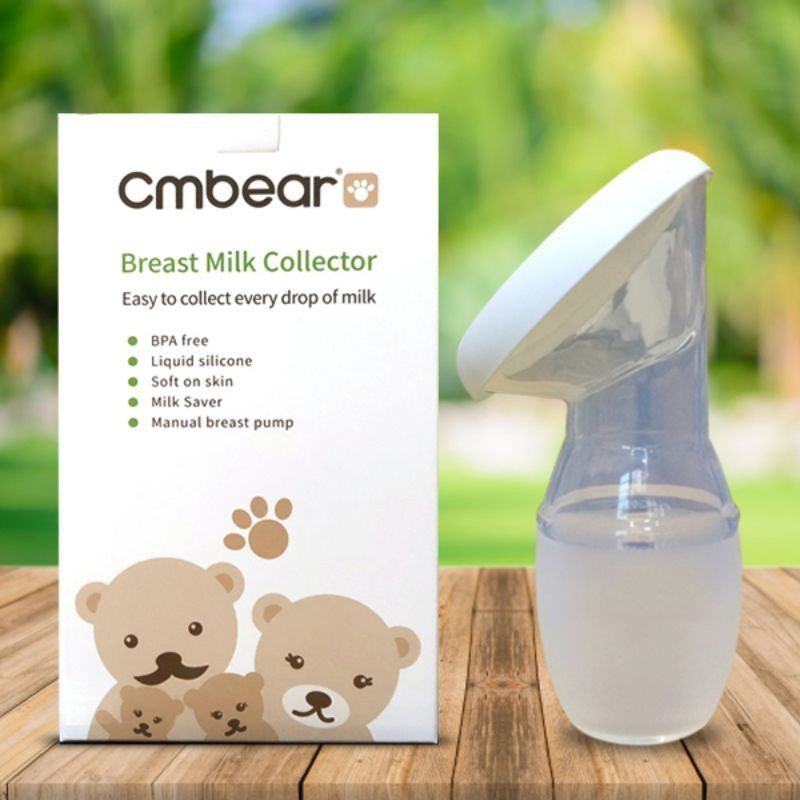 Cốc Hứng Sữa Silicon Cmbear Cao Cấp An Toàn Và Tiện Lợi