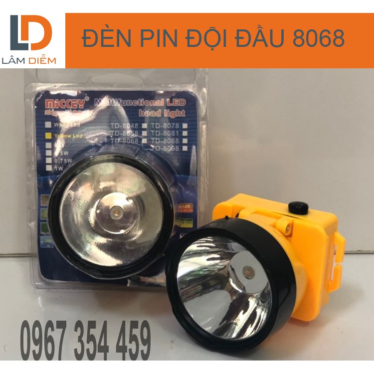 Đèn led  đội đầu pin rời AA 8068 | WebRaoVat - webraovat.net.vn