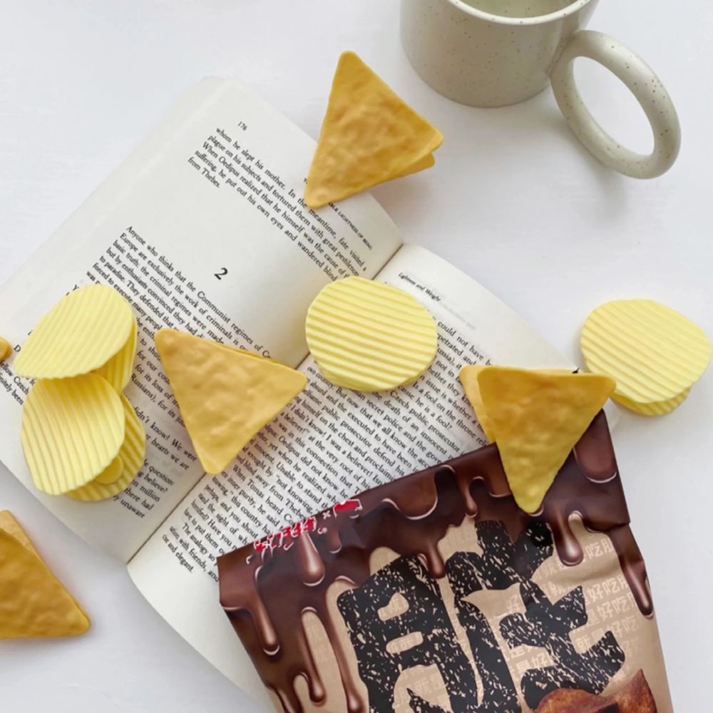 Kẹp đóng kín túi thực phẩm kiểu dáng khoai tây chiên phong cách Hàn Quốc đáng yêu dành cho học sinh