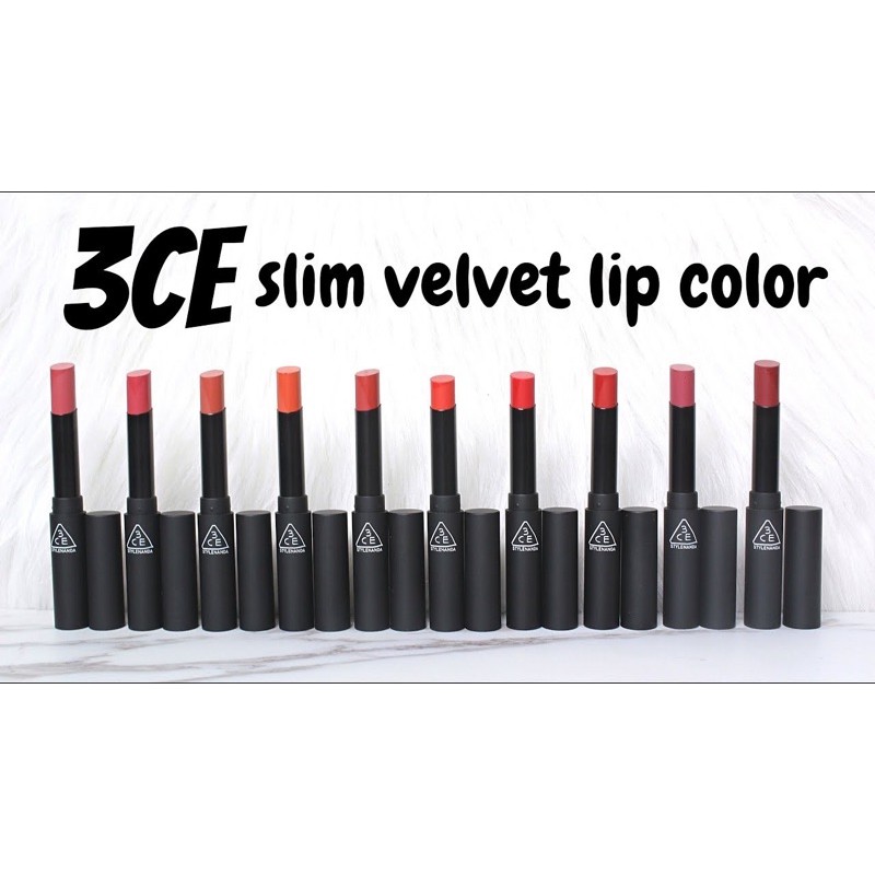 Son 3C Sl Velvet Lip Color chuẩn 6 màu